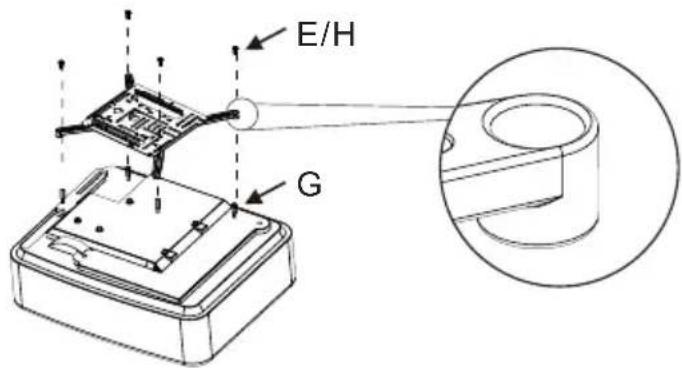 OPTOMA OWM3000ST - Deuxièmement, attachez la plaque au projecteur - 1