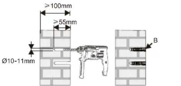 OPTOMA OWM3000ST - Etape 1 : Fixer la plaque murale au mur - 2