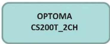 OPTOMA CS200T - Page de Démarrage - 1
