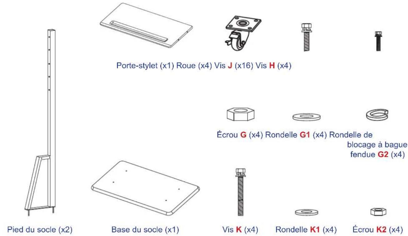 OPTOMA OP651RKe - Installation par montage sur socle (en option) - 1