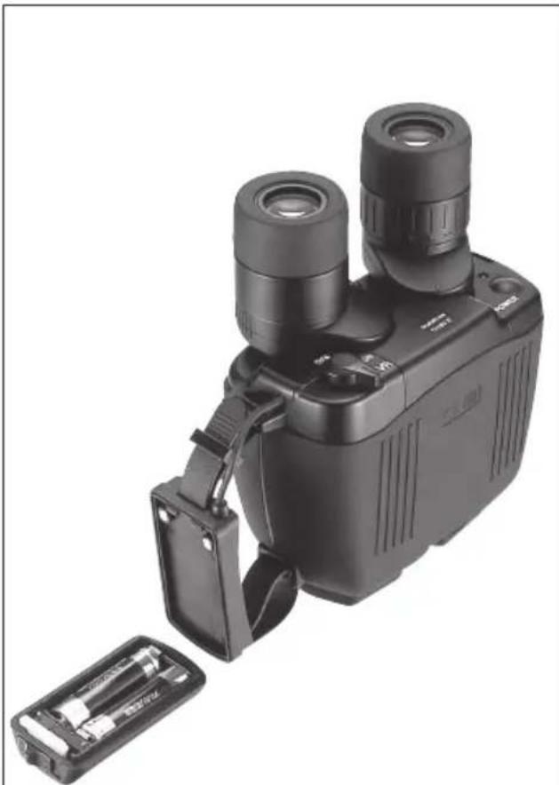NIKON StabilEyes 16x32 - Einsetzen der Batterien - 3