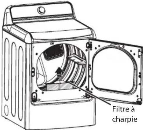 LG DLEX7700VE - Vérification du filtre à charpie avant chaque brassée - 1