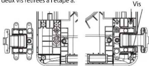 LG DLEX7700VE - Inversez le support de la charnière inférieure et l'assemblage de la charnière. - 2