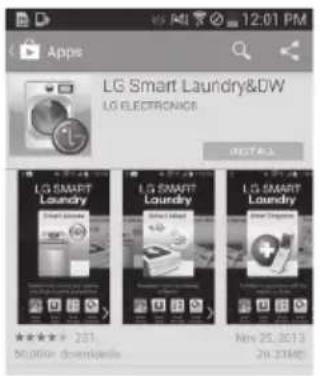LG DLEX7700VE - Installez l'application LG Smart Laundry &amp; DW sur un téléphone intelligent compatible NFC. - 1
