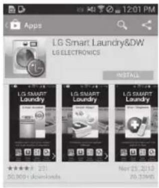 LG DLEX7700VE - Installez l'application LG Smart Laundry &amp; DW sur un téléphone intelligent compatible NFC. - 1