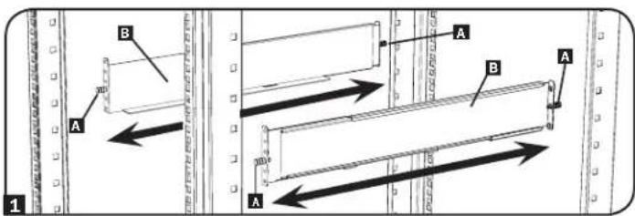 Tripp Lite SRCOOL7KRM - Square-Hole Rack Installation - 1
