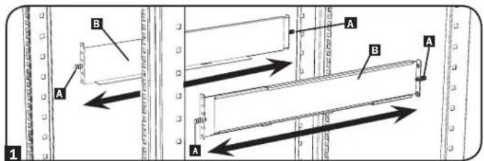 Tripp Lite SRCOOL7KRM - Instalación en Rack con Orificios Cuadrados - 1