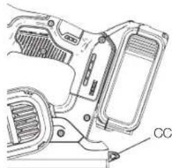 DEWALT DCP580 - Pie de apoyo (Fig. 14) - 1