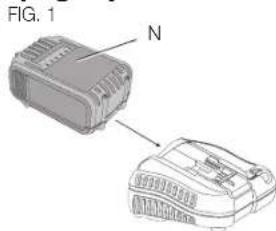 DEWALT DCP580 - Procedimiento de carga (Fig. 1) - 1