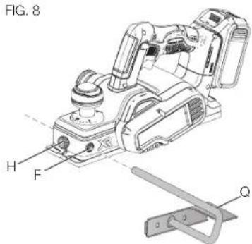 DEWALT DCP580 - POUR INSTALLER LE GUIDE À RAINURE - 1