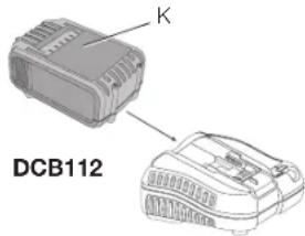 DEWALT DCP580 - Procédure de charge (Fig. 1) - 1