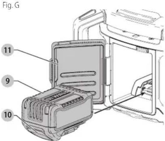 DEWALT DCL074 - como instalar y retirar launidad de bateria (Fig. G) - 1