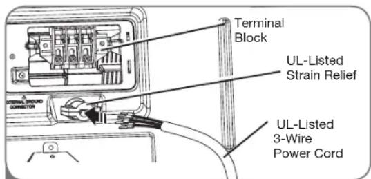 LG DLEX5101V - Three-Wire Connection for Electric Dryers: Power Cord - 1