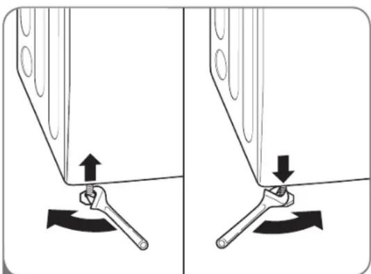 LG DLEX5101V - LEVELING THE DRYER - 2