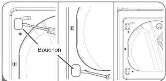LG DLEX5101V - INVERSION DU SENS D'OUVERTURE DU HUBLOT - 1