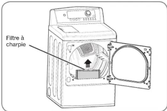 LG DLEX5101V - Nettoyage du filtré à charpie - 1