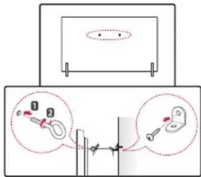 LG ANGXDV77 - Securing the TV to a Wall - 1