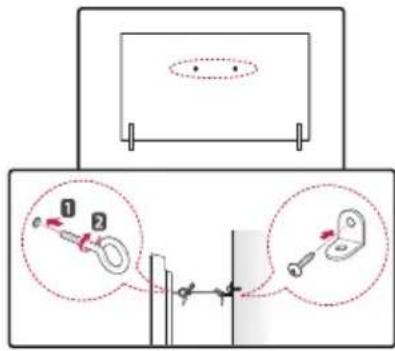 LG ANGXDV77 - Fixação da TV a uma parede - 1