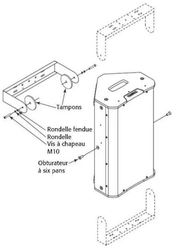 Tampons Rondelle fendue Rondelle Vis à chapeau M10 Obturateur à six pans