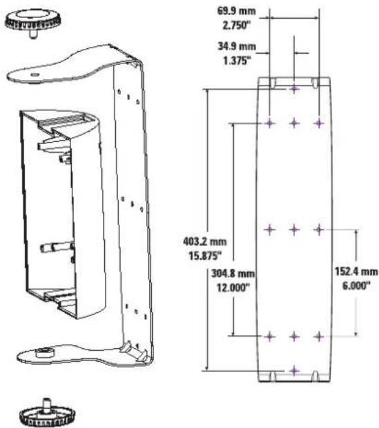 69.9 mm 2.750" 34.9 mm 1.375" 403.2 mm 15.875" 304.8 mm 12.000" 152.4 mm 6.000"