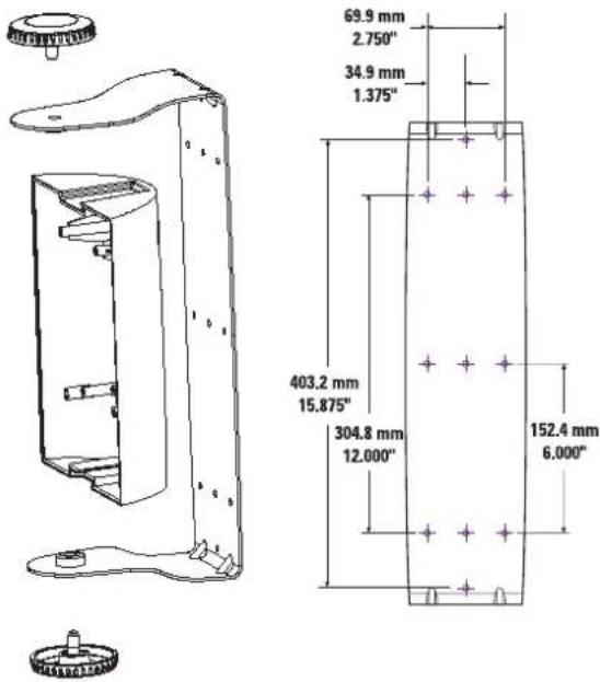69.9 mm 2.750" 34.9 mm 1.375" 403.2 mm 15.875" 304.8 mm 12.000" 152.4 mm 6.000"