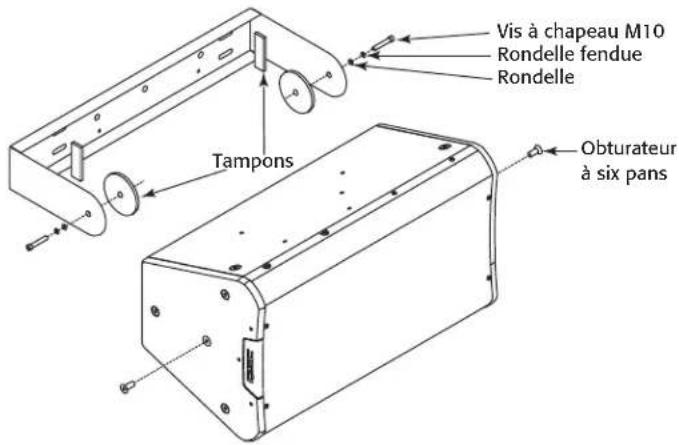Vis à chapeau M10 Rondelle fendue Rondelle Tampons Obturateur à six pans