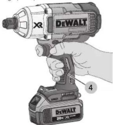 DEWALT DCF899H - Posicion Adecuada de las Manos (Fig. E) - 1
