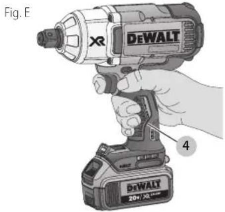 DEWALT DCF899H - Proper Hand Position (Fig. E) - 1