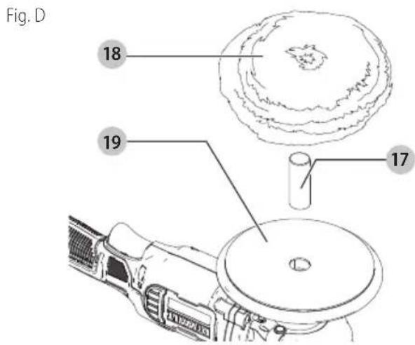 DEWALT DCM849 - Retrait des tampons - 1