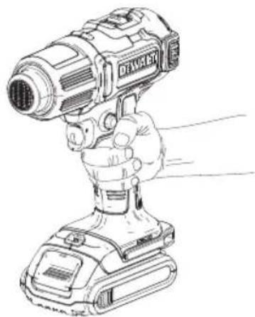 DEWALT DCE530 - Proper Hand Position (Fig. A, D) - 1