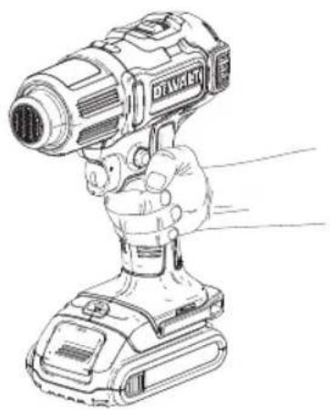DEWALT DCE530 - Posición Adecuada de las Manos (Fig. A, D) - 1