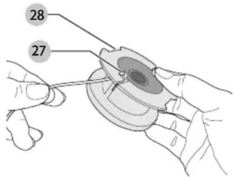 DEWALT DW610 - Use Only .080" (2 mm) TWISTED Diameter Line - 2