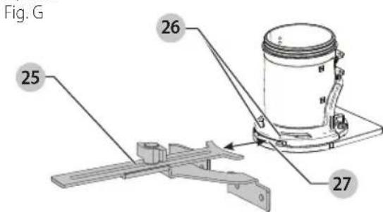 DEWALT DCW600 - Installer un guide de bord de base fixe (Fig. G) (inclus sur certains modèles) - 1