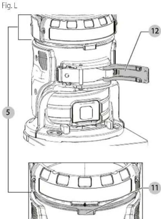 DEWALT DCW600 - Disposition: Base fija (Fig. A, K, L) Inserction del Motor en la Base Fija - 2