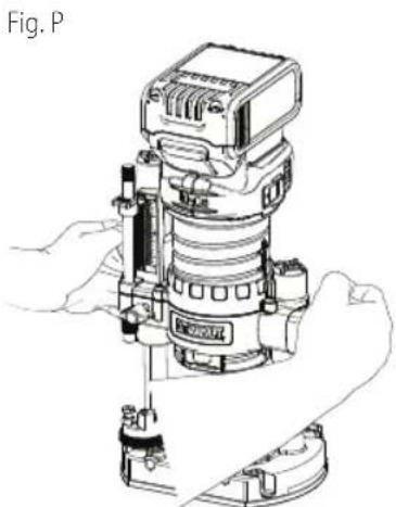 DEWALT DCW600 - Posicion adecuada de las manos (Fig.A,O,P) - 2