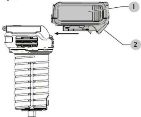 DEWALT DCW600 - Installing and Removing the Battery Pack (Fig. N) - 1