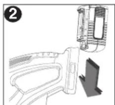 BLACK & DECKER LHT2240 - PARA INSTALAR EL PAQUETE DE BATERÍAS: - 1