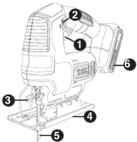 BLACK & DECKER BDCJS20B - FUNCTIONAL DESCRIPTION - 1