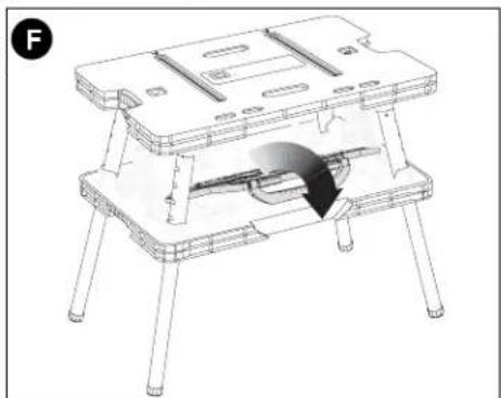 BLACK & DECKER BDWM1000 - CLOSING THE WORKBENCH - 4