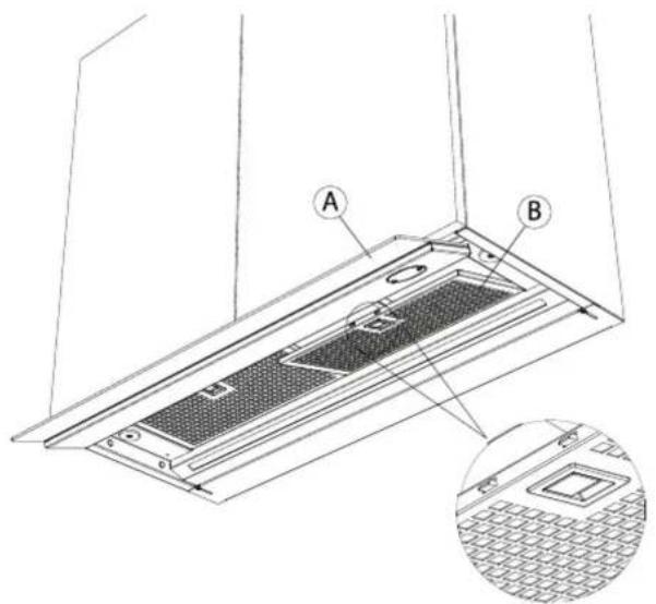 NOVY Fusion Pro 8711 - Accessing the grease filter - 1