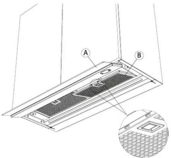 NOVY Fusion Pro 8740 - Accessing the grease filter - 1
