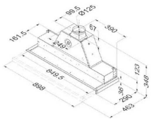 NOVY Telescopic Glass 691 - Afmetingen - Dimensions - Abmessungen - Dimensions - 3