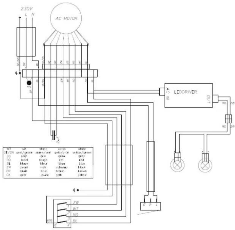 NOVY Telescopic Glass 691 - Elektrisch schema - Schéma électrique - Elektrischer Schaltplan - Electrical scheme - 1