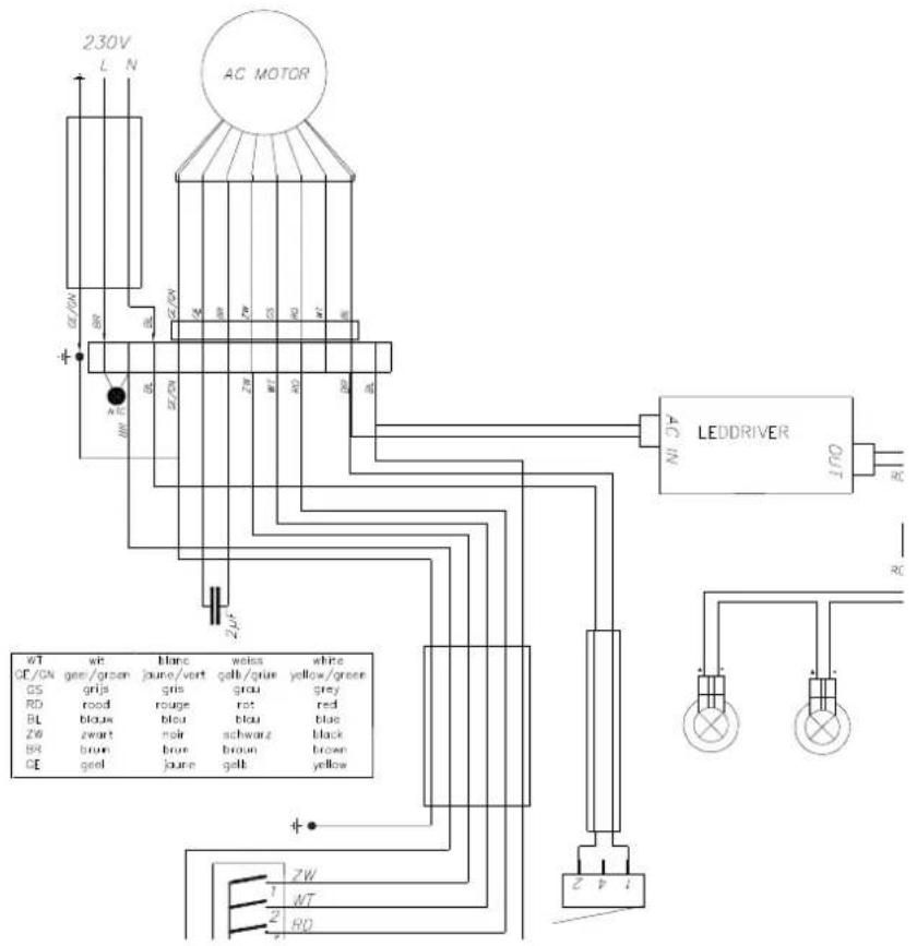 NOVY Telescopic Glass 691 - Elektrisch schema - Schéma électrique - Elektrischer Schaltplan - Electrical scheme - 3