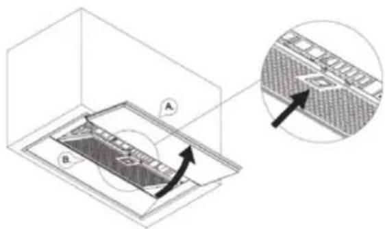 NOVY Fusion 680 - Accessing the grease fi lter - 1