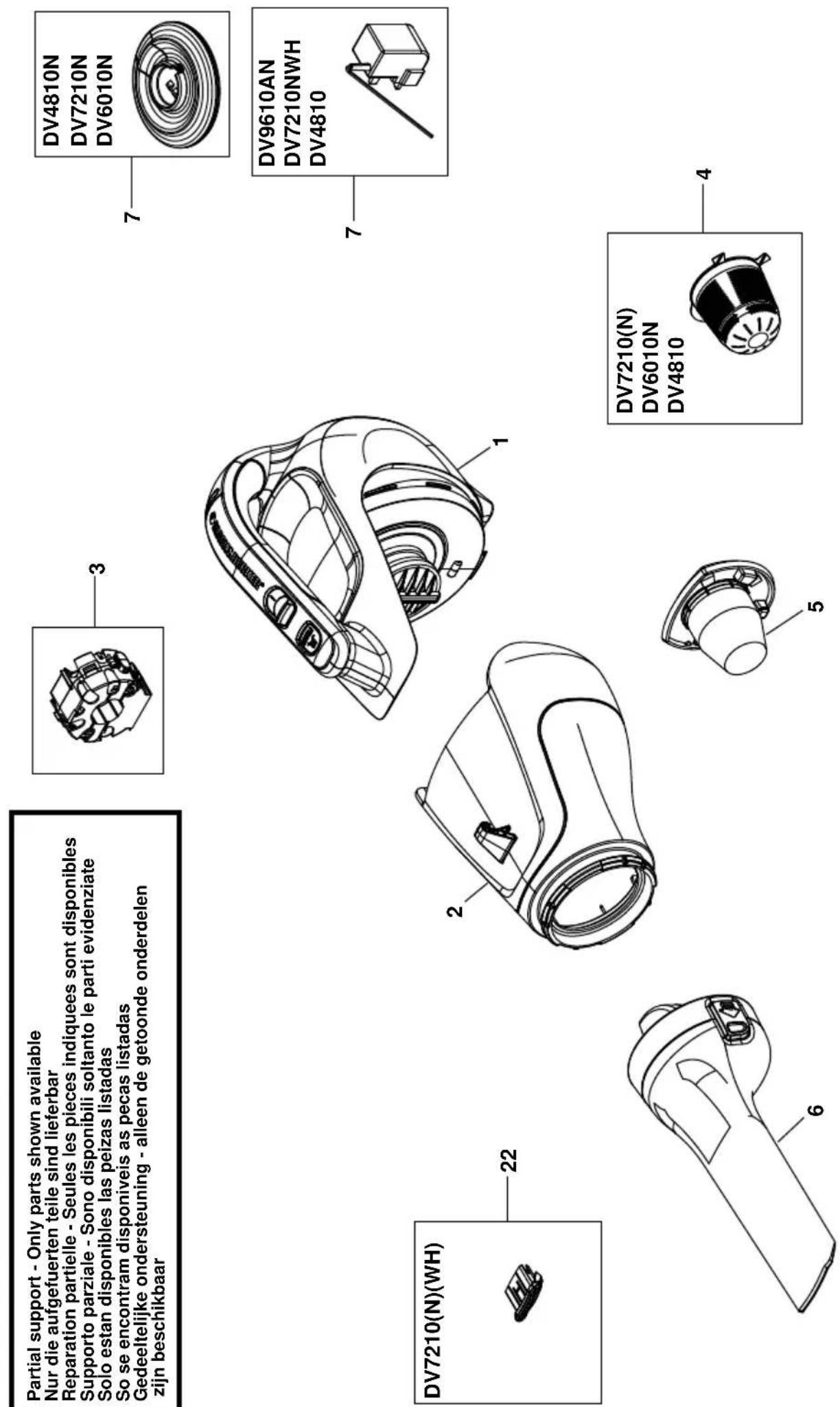 BLACK & DECKER Dustbuster DV9610AN - Garanti - 1