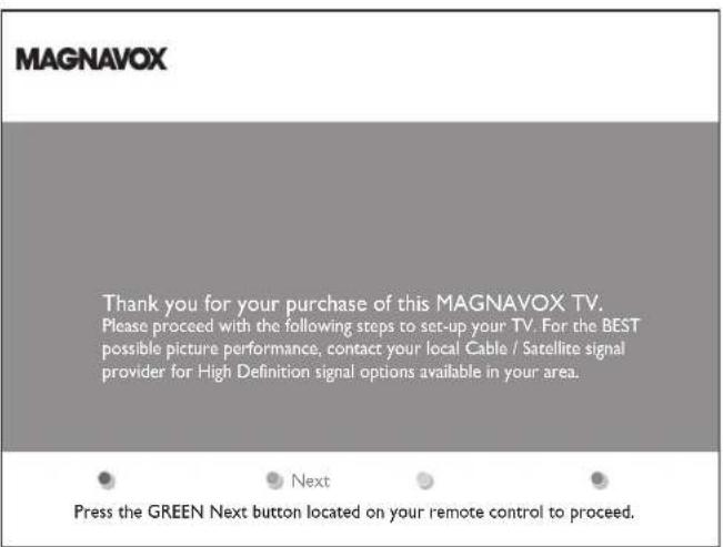 MAGNAVOX 47MF439B - Encender y confi gurar la TV - 1