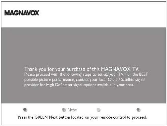 MAGNAVOX 47MF439B - Switch on and set up the TV - 1
