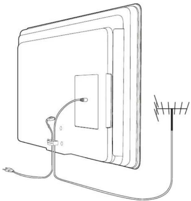 MAGNAVOX 47MF439B - Administrar los cables - 1