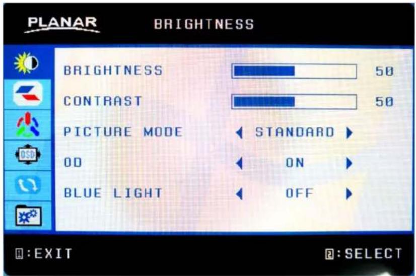 Planar PLN2400 - OSD lock out Function - 1